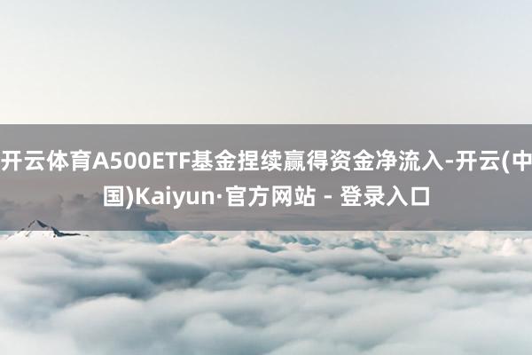 开云体育A500ETF基金捏续赢得资金净流入-开云(中国)Kaiyun·官方网站 - 登录入口